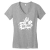 stop bullying Women's V-Neck T-Shirt