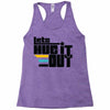 lets hug it out Racerback Tank