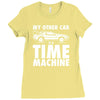 my other car is a time machine Ladies Fitted T-Shirt