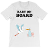 Baby On Board with Stork T-Shirt
