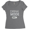 drink mode on Women's Triblend Scoop T-shirt