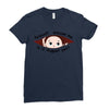August Peeking Out Baby Boy Ladies Fitted T-Shirt
