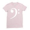 bass clef hat Ladies Fitted T-Shirt
