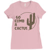 go climb a cactus Ladies Fitted T-Shirt