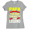 papa the man the myth the legend 2 Ladies Fitted T-Shirt