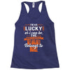 The world's greatest dad belongs to me Fathers Day Racerback Tank