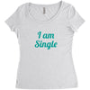 single Women's Triblend Scoop T-shirt
