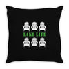 lake life Throw Pillow