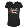 rainbow road Maternity Scoop Neck T-shirt