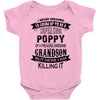 Super Cool Poppy Of A Freaking Awesome Grandson Baby Onesie