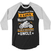 Motorcycles Uncle 3/4 Sleeve Shirt