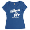 beer pong champion Women's Triblend Scoop T-shirt