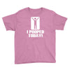 novelty funny humor tee graphic Youth Tee
