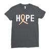 Hope Uterine Cancer Awareness Ladies Fitted T-Shirt