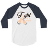 Fight For a Cure Uterine Cancer Awareness 3/4 Sleeve Shirt