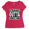 straight outta tomato town Women's Triblend Scoop T-shirt