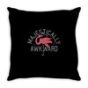 majestically awkward Throw Pillow