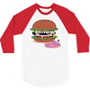 monster burger 3/4 Sleeve Shirt