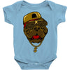 dog hip hop style Baby Onesie