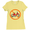 no moped Ladies Fitted T-Shirt