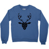 poly deer black Crewneck Sweatshirt