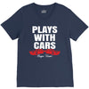Plays With Cars V-Neck Tee