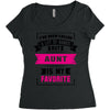 I've Been Called A Lot Of Names But Aunt Is My Favorite Women's Triblend Scoop T-shirt