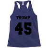 Trump 45 jersey number Racerback Tank