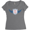 born in the usa Women's Triblend Scoop T-shirt
