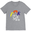 spell on you white letter V-Neck Tee