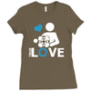 portal true love   aperture lab video gamer teleport online pc goal te Ladies Fitted T-Shirt