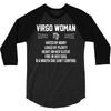 Virgo Woman 3/4 Sleeve Shirt