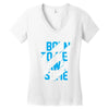 BORN TO BE AWESOME Women's V-Neck T-Shirt