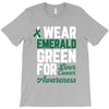 i wear emerald green for liver cancer awareness T-Shirt