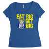 eat big get big Women's Triblend Scoop T-shirt