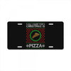 All I Want For Christmas Is Pizza Ugly Christmas For Dark License Plate