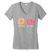 your wife my wife donuts Women's V-Neck T-Shirt