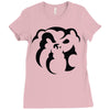 dog face Ladies Fitted T-Shirt