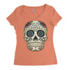men's pura vida sugar skull Women's Triblend Scoop T-shirt