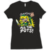 smash all the pots clearance Ladies Fitted T-Shirt