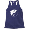 yin yang shark Racerback Tank