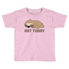 Sloth Says Not Today Toddler T-shirt