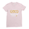 I Wear Gold For My Hero In Haven Ladies Fitted T-Shirt