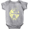 cat and bat halloween Baby Onesie