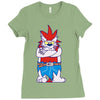wild aztec monster Ladies Fitted T-Shirt