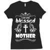 I Am One Blessed Mother Ladies Fitted T-Shirt