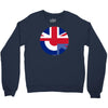 mod union jack, ideal gift, birthday present Crewneck Sweatshirt