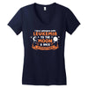 I Love Someone with Leukemia Cancer to The Moon and Back to Infinity Women's V-Neck T-Shirt