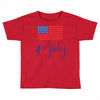 july 4th Toddler T-shirt