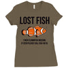 lost fish Ladies Fitted T-Shirt